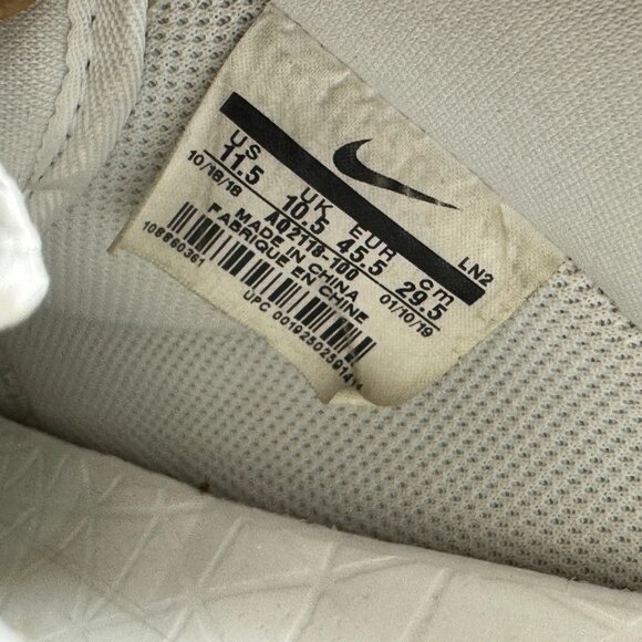 Size 11.5 Nike Air Force 1 Low CMFT Equality White Mens Sneaker Shoes AQ2118-100